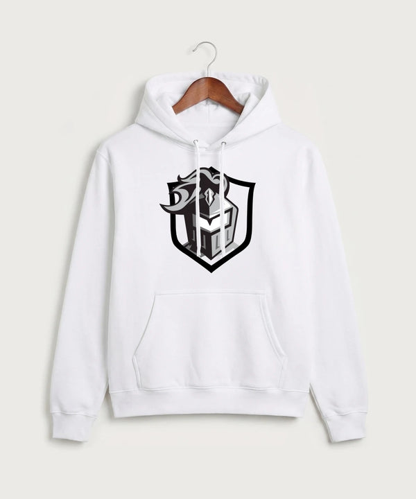 Kingsland High School Volleyball (Girls) - White Port & Co Core Fleece Pullover Hooded Sweatshirt. PC78H