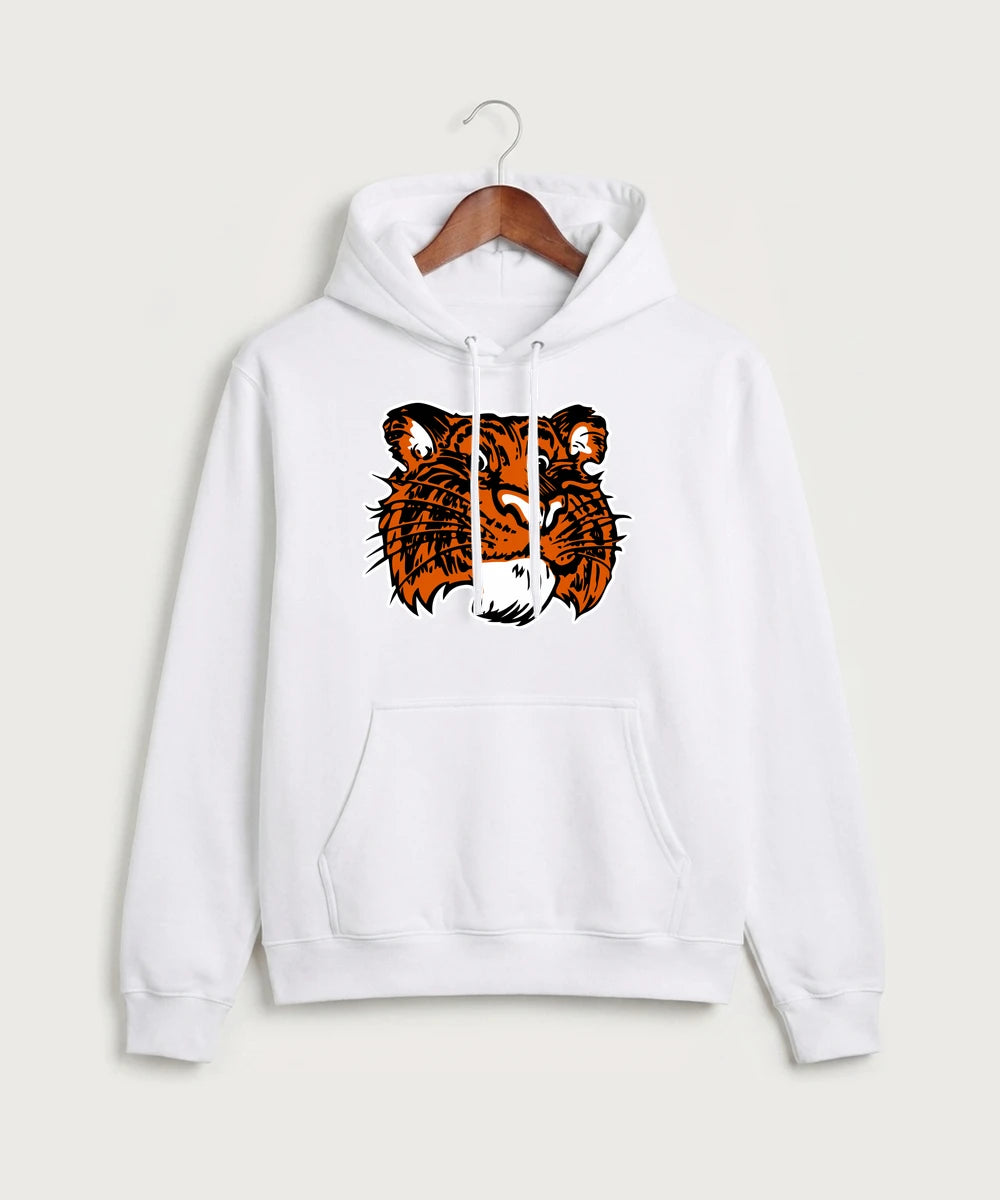 Browerville Public High School Athletics Coed - White Port & Co Core Fleece Pullover Hooded Sweatshirt. PC78H
