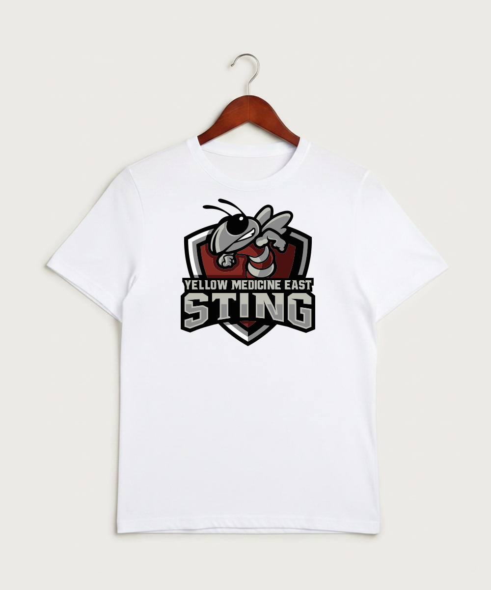Yellow Medicine East High School Football (Boys) - White Sport-Tek PosiCharge Competitor Tee. ST350