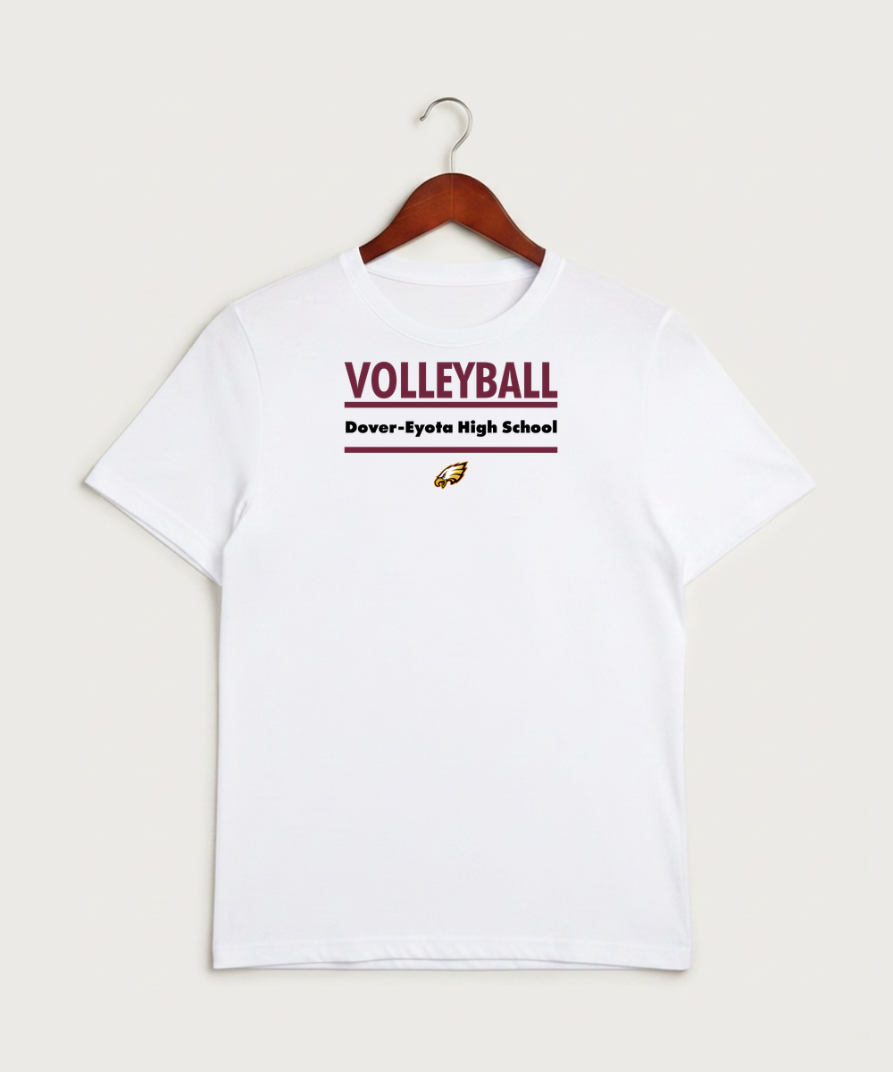 Dover-Eyota High School Volleyball (Girls) - White Sport-Tek PosiCharge Competitor Tee. ST350