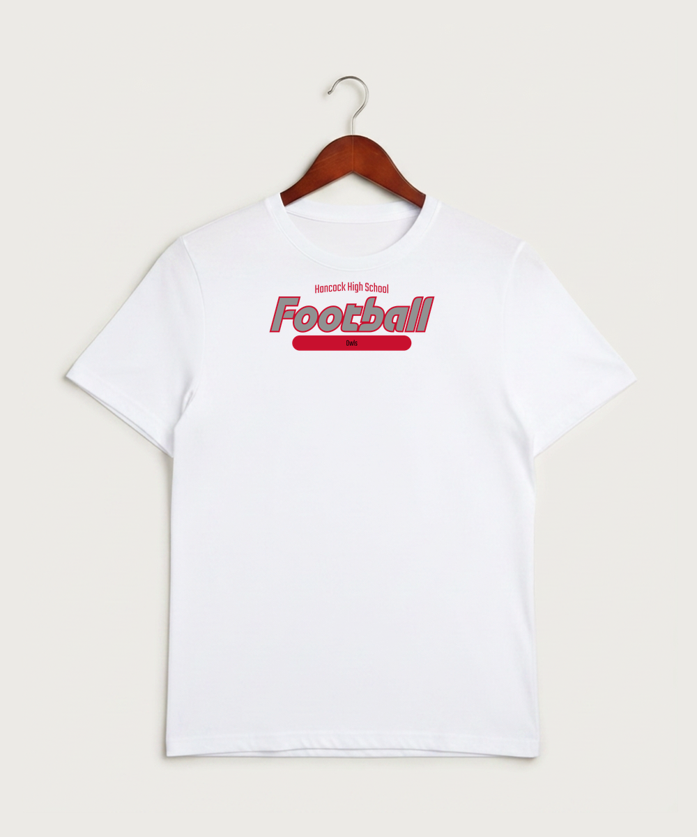 Hancock High School Football (Boys) - White Sport-Tek PosiCharge Competitor Tee. ST350