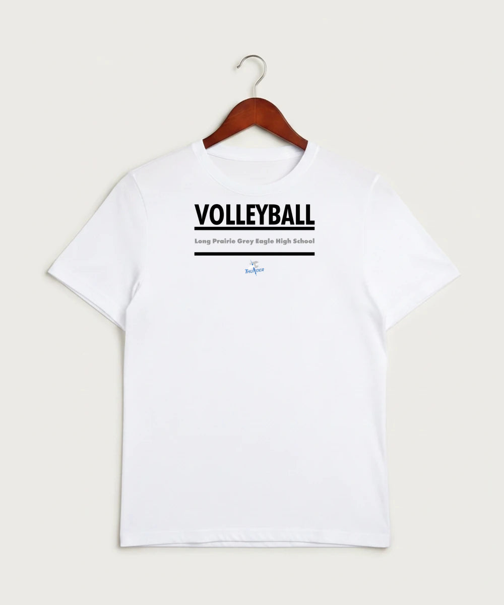 Long Prairie Grey Eagle High School Volleyball (Girls) - White Sport-Tek PosiCharge Competitor Tee. ST350