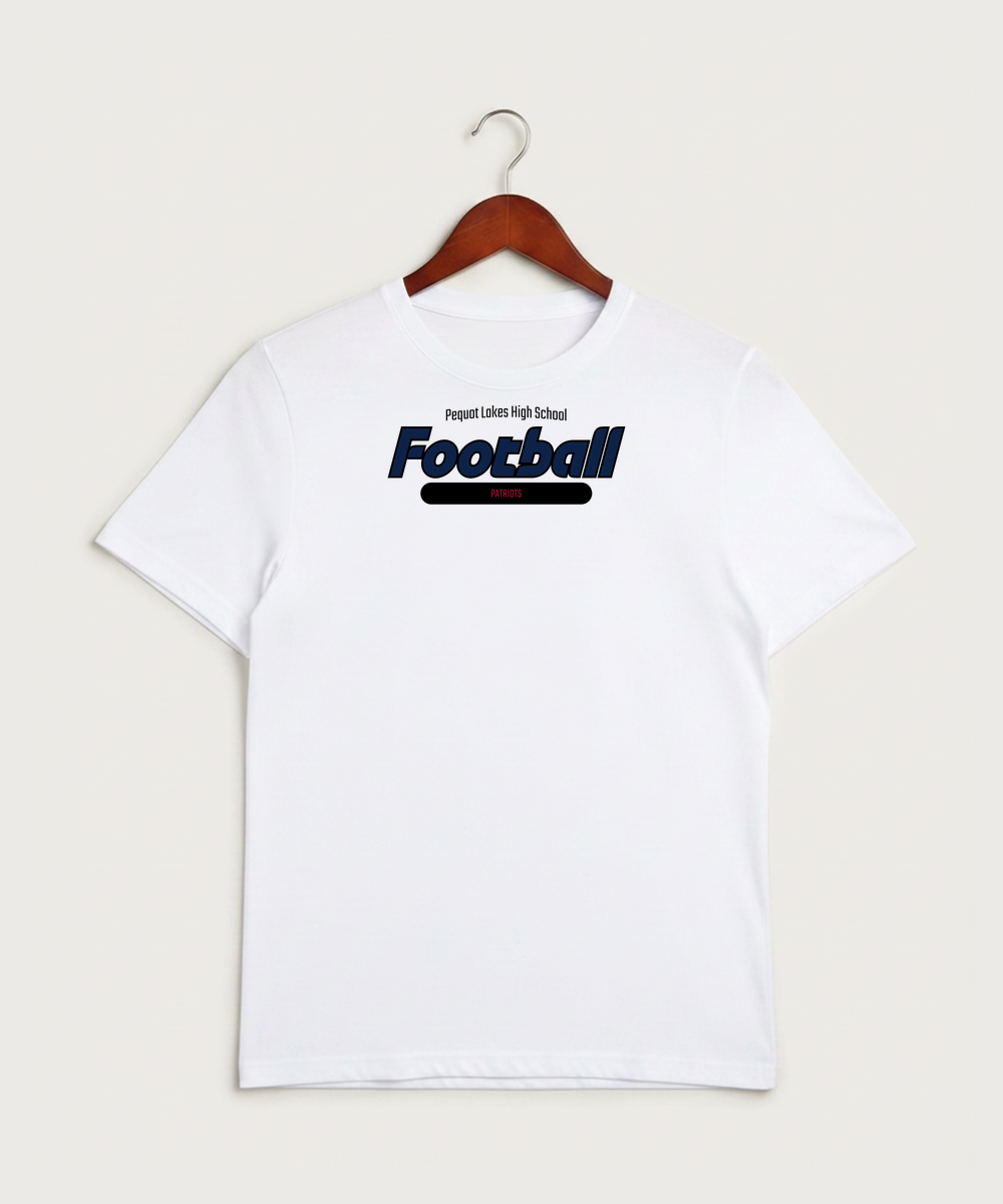 Pequot Lakes High School Football (Boys) - White Sport-Tek PosiCharge Competitor Tee. ST350