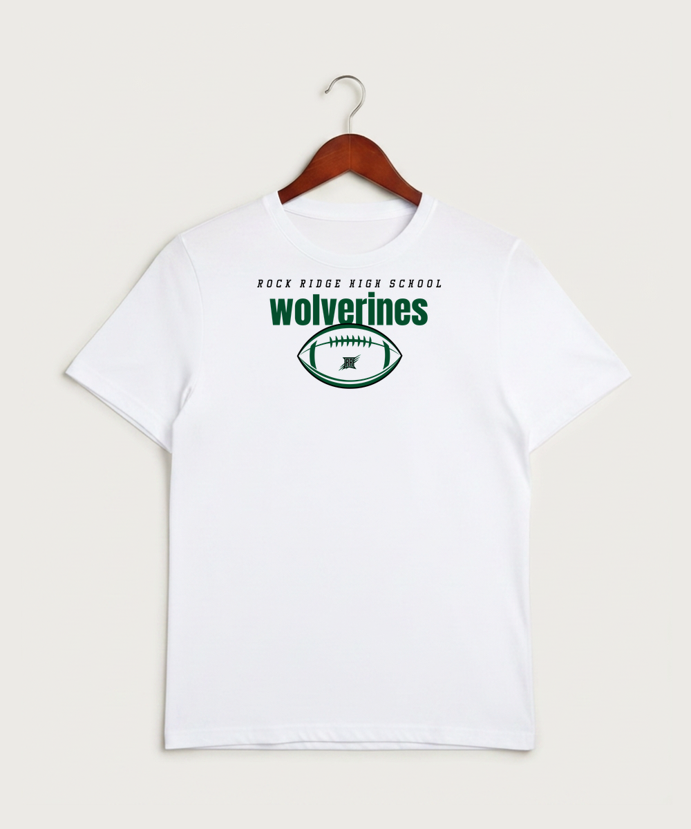 Rock Ridge High School Football (Boys) - White Sport-Tek PosiCharge Competitor Tee. ST350