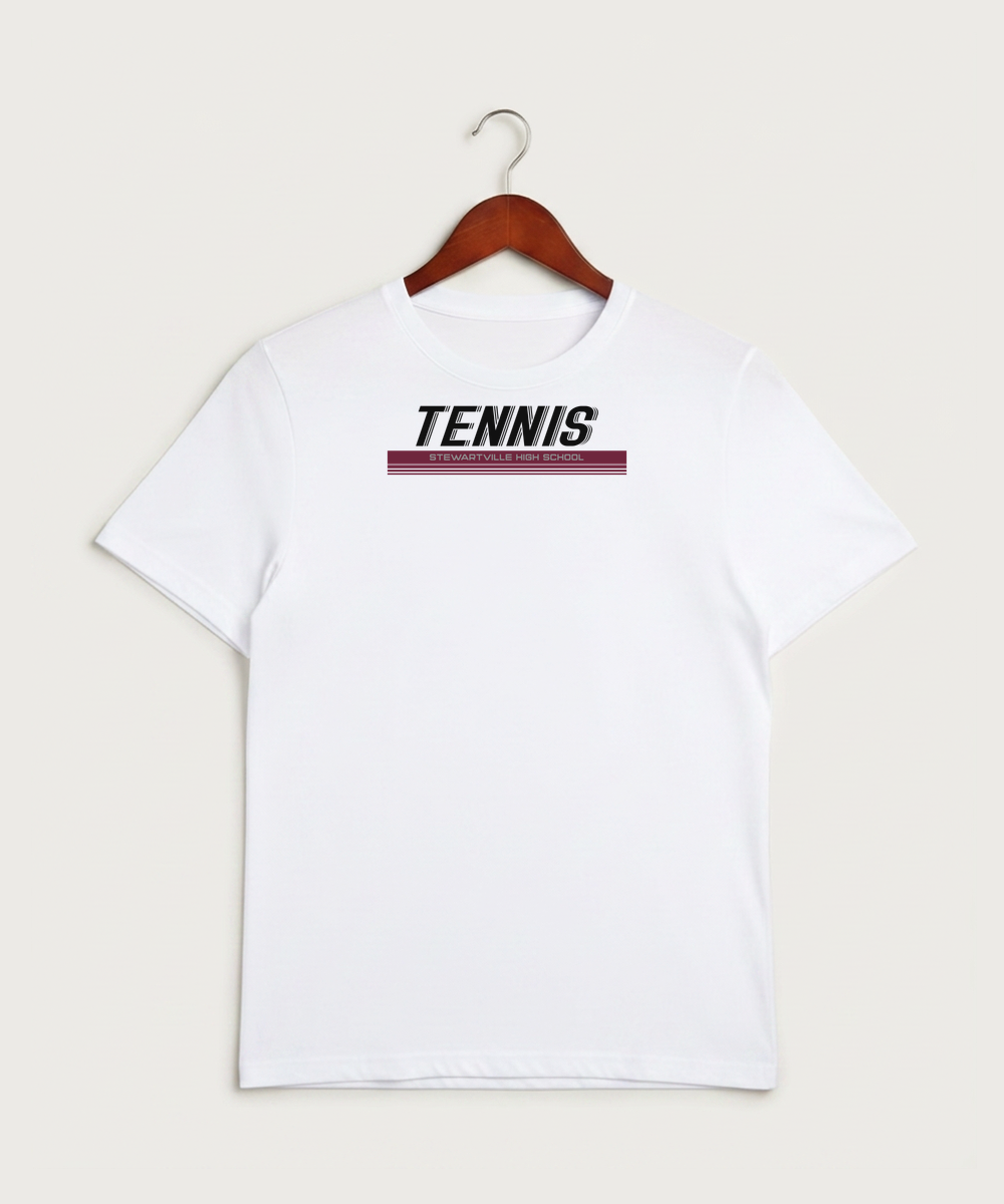 Stewartville High School Tennis (Coed) - White Sport-Tek PosiCharge Competitor Tee. ST350