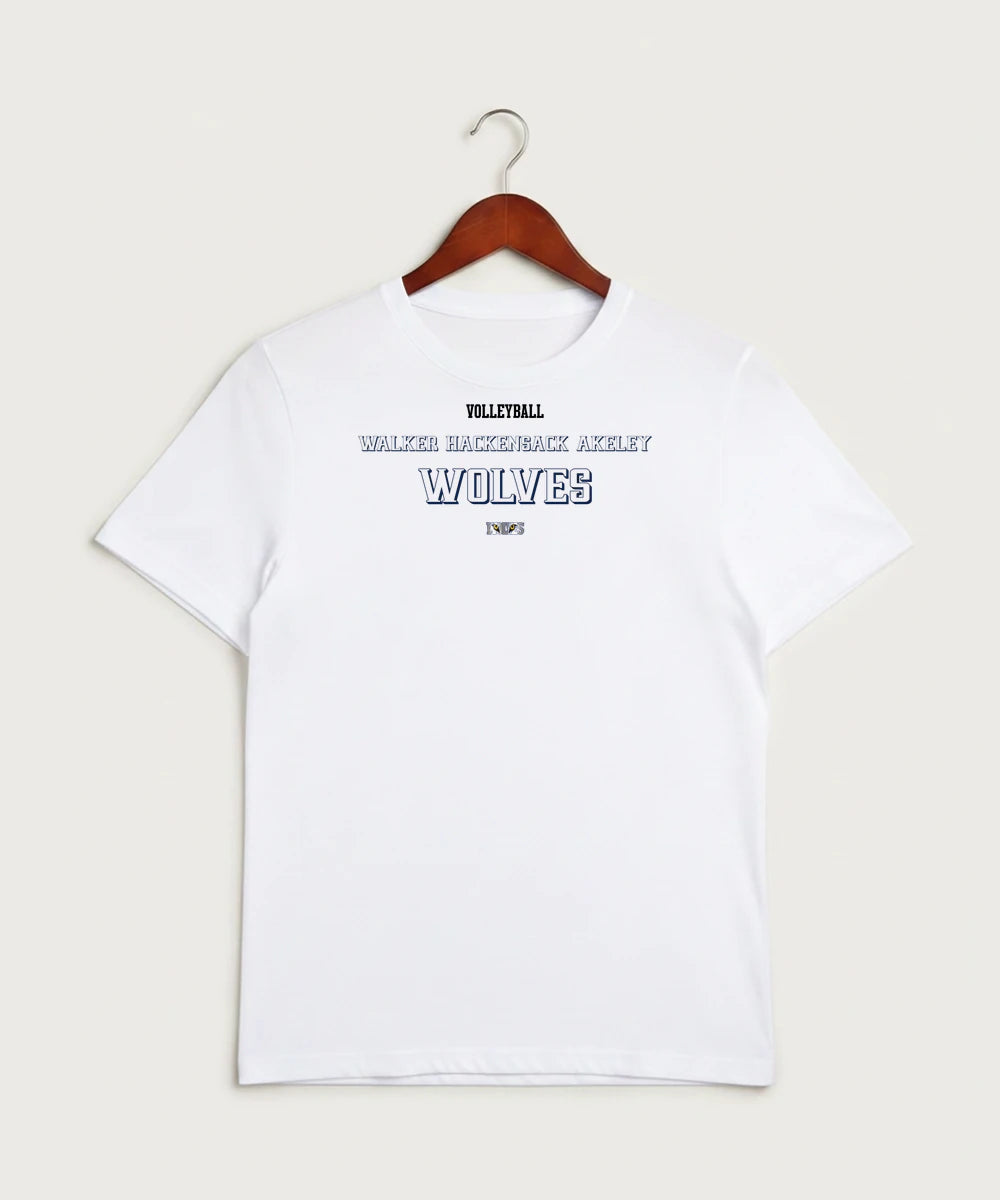 Walker Hackensack Akeley Volleyball (Girls) - White Sport-Tek PosiCharge Competitor Tee. ST350