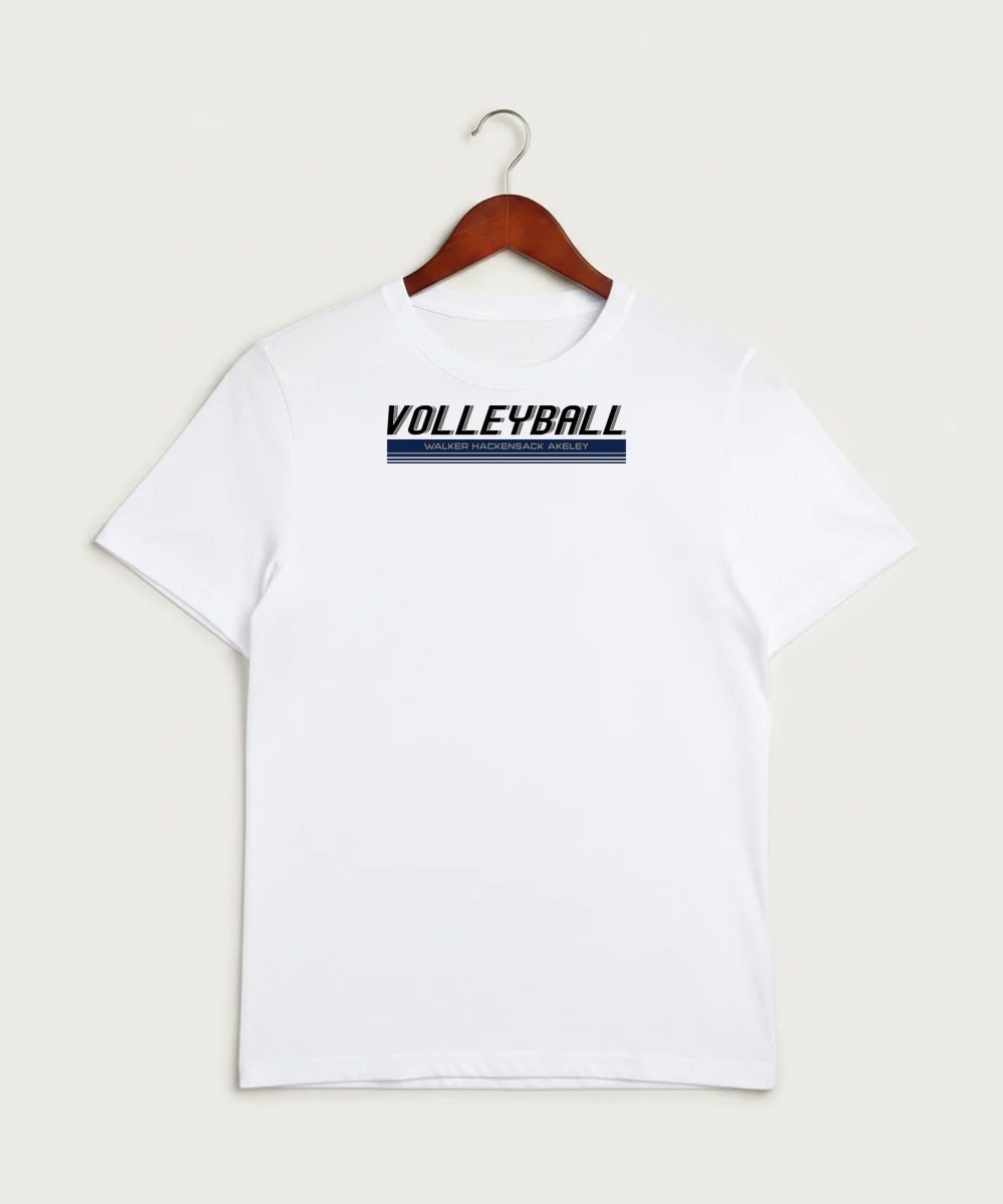 Walker Hackensack Akeley Volleyball (Girls) - White Sport-Tek PosiCharge Competitor Tee. ST350