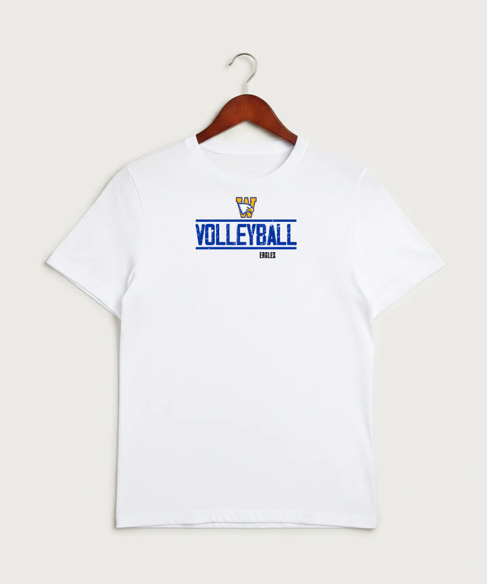 Windom Area High School Volleyball (Girls) - White Sport-Tek PosiCharge Competitor Tee. ST350