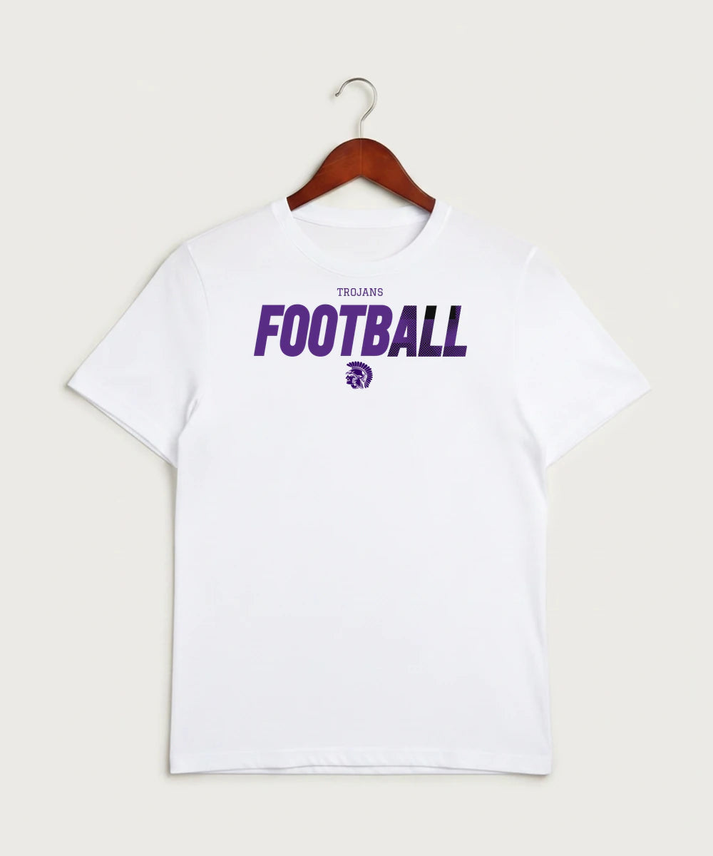 Barnesville High School Football (Boys) - White Sport-Tek PosiCharge Competitor Tee. ST350