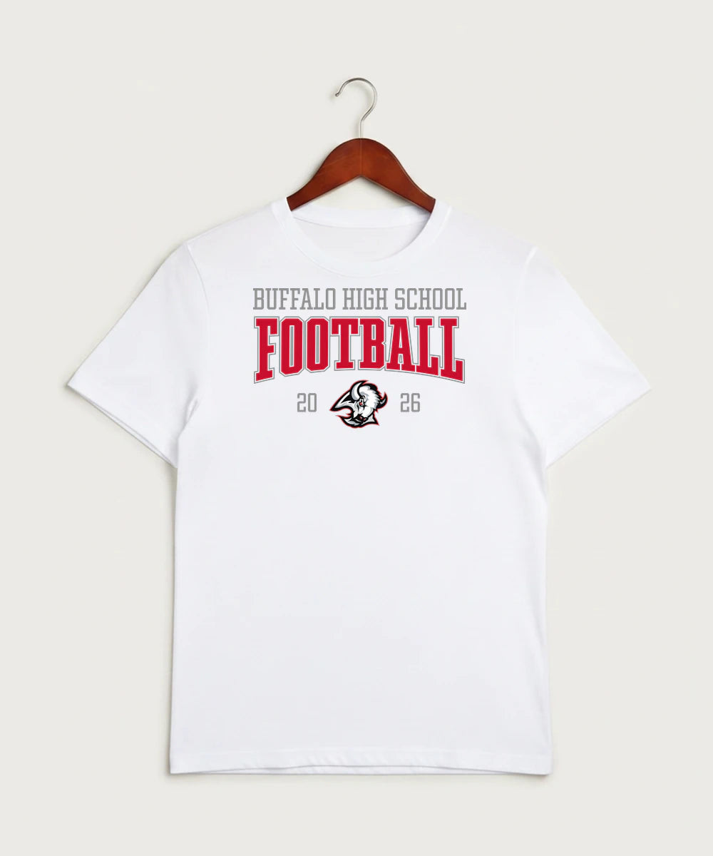 Buffalo High School Football (Boys) - White Sport-Tek PosiCharge Competitor Tee. ST350