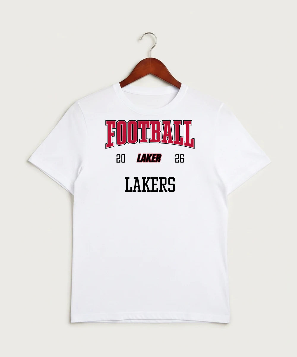Detroit Lakes Community High School Football (Boys) - White Sport-Tek PosiCharge Competitor Tee. ST350