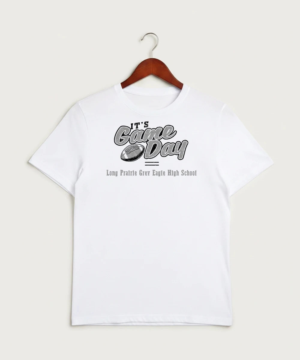 Long Prairie Grey Eagle High School Football (Boys) - White Sport-Tek PosiCharge Competitor Tee. ST350