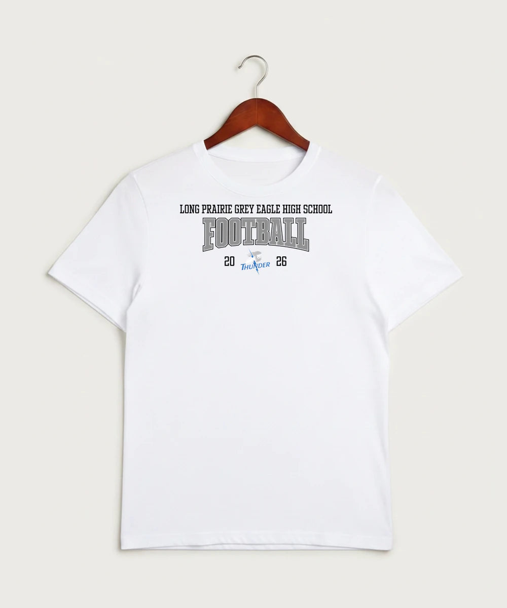 Long Prairie Grey Eagle High School Football (Boys) - White Sport-Tek PosiCharge Competitor Tee. ST350