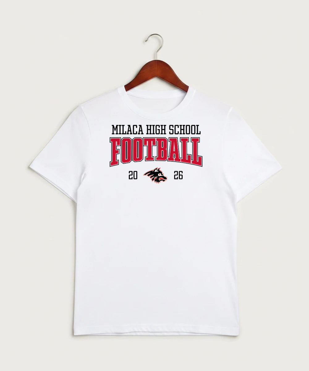 Milaca High School Football (Boys) - White Sport-Tek PosiCharge Competitor Tee. ST350