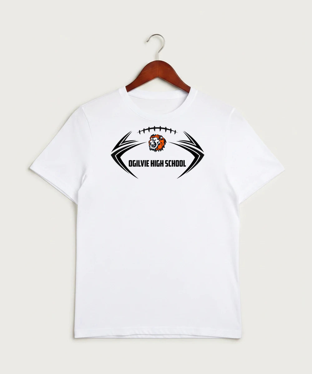 Ogilvie High School Football (Boys) - White Sport-Tek PosiCharge Competitor Tee. ST350