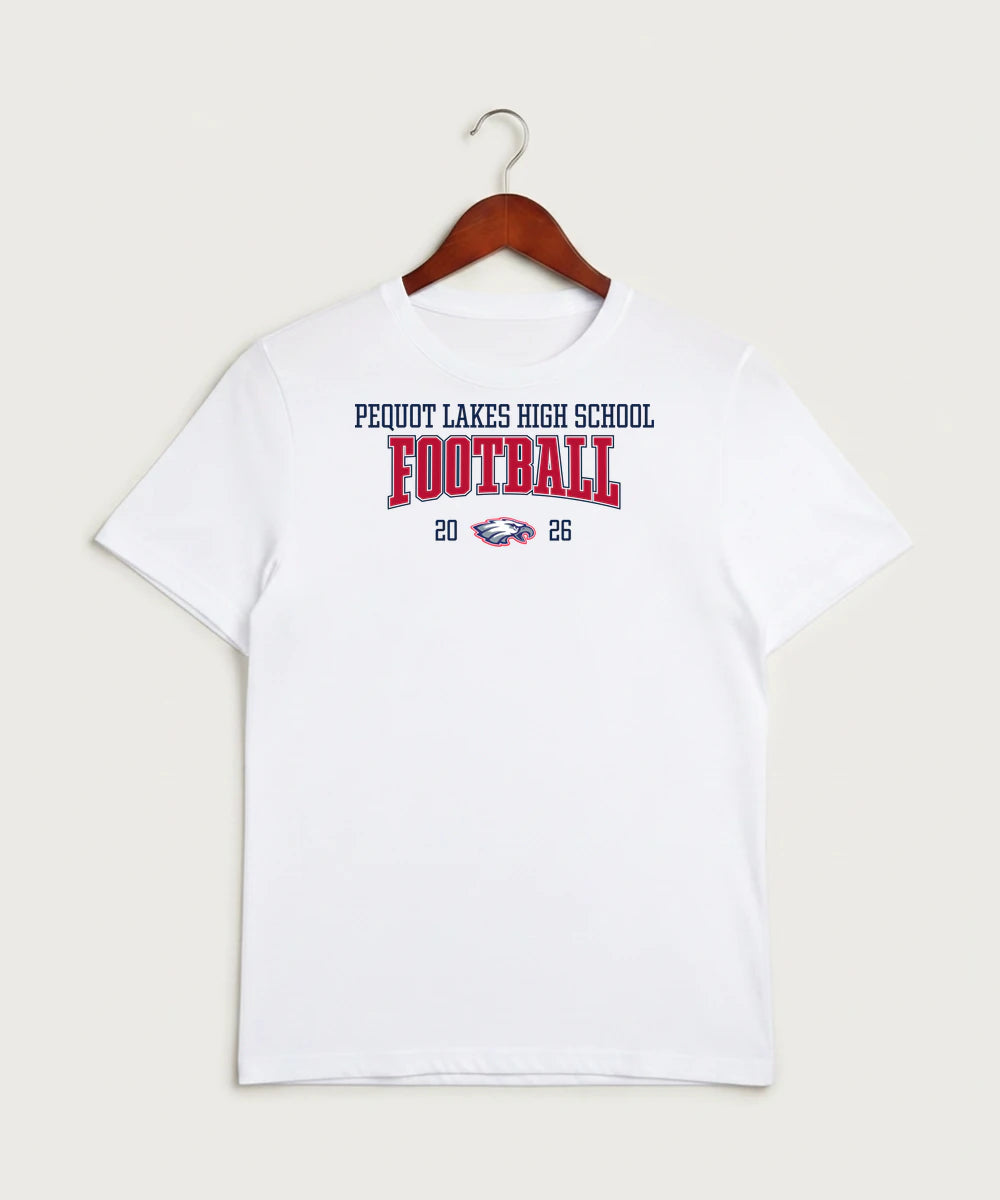 Pequot Lakes High School Football (Boys) - White Sport-Tek PosiCharge Competitor Tee. ST350