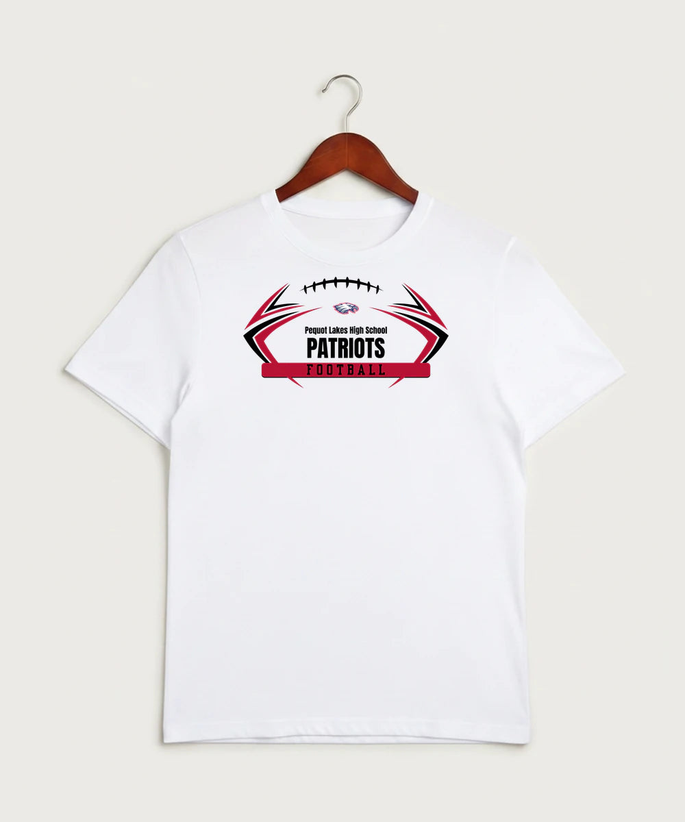 Pequot Lakes High School Football (Boys) - White Sport-Tek PosiCharge Competitor Tee. ST350