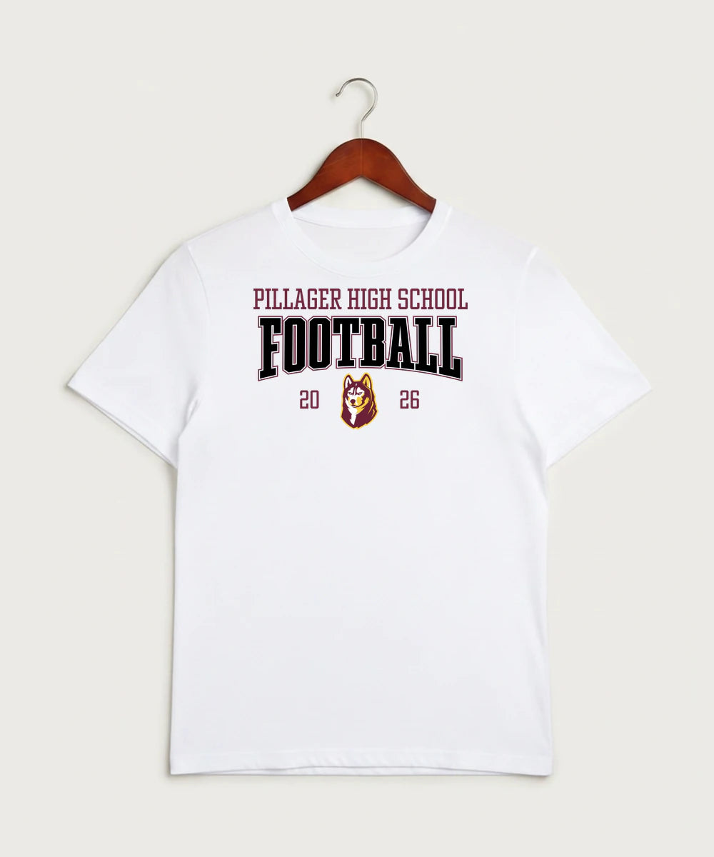 Pillager High School Football (Boys) - White Sport-Tek PosiCharge Competitor Tee. ST350