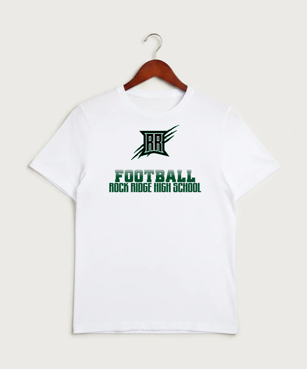 Rock Ridge High School Football (Boys) - White Sport-Tek PosiCharge Competitor Tee. ST350