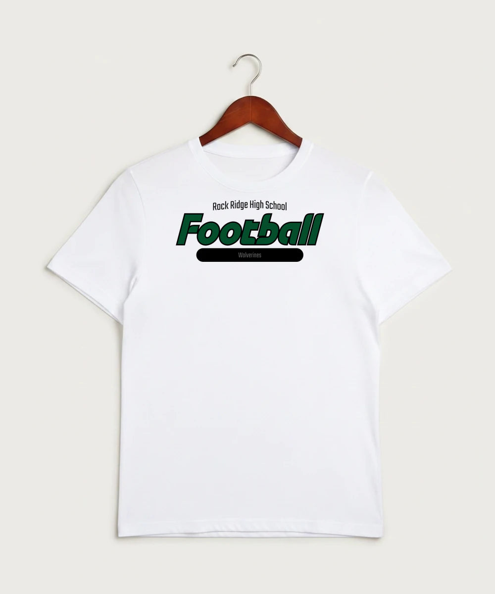 Rock Ridge High School Football (Boys) - White Sport-Tek PosiCharge Competitor Tee. ST350