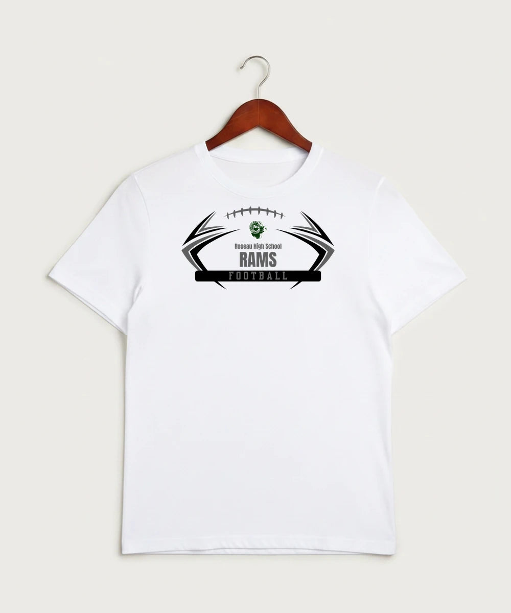 Roseau High School Football (Boys) - White Sport-Tek PosiCharge Competitor Tee. ST350