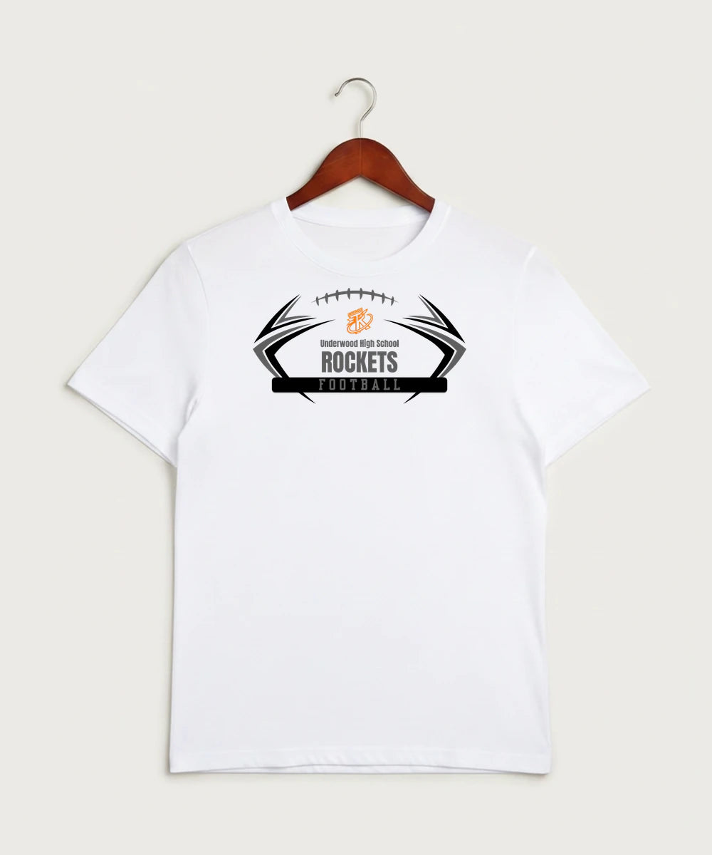 Underwood High School Football (Boys) - White Sport-Tek PosiCharge Competitor Tee. ST350