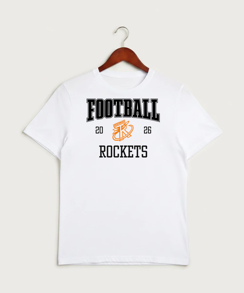 Underwood High School Football (Boys) - White Sport-Tek PosiCharge Competitor Tee. ST350