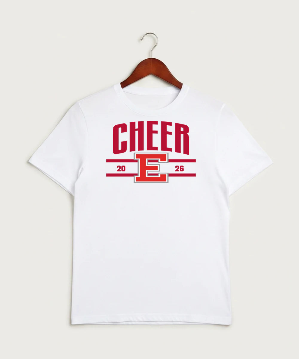 Duluth East High School Cheer (Coed) - White Sport-Tek PosiCharge Competitor Tee. ST350