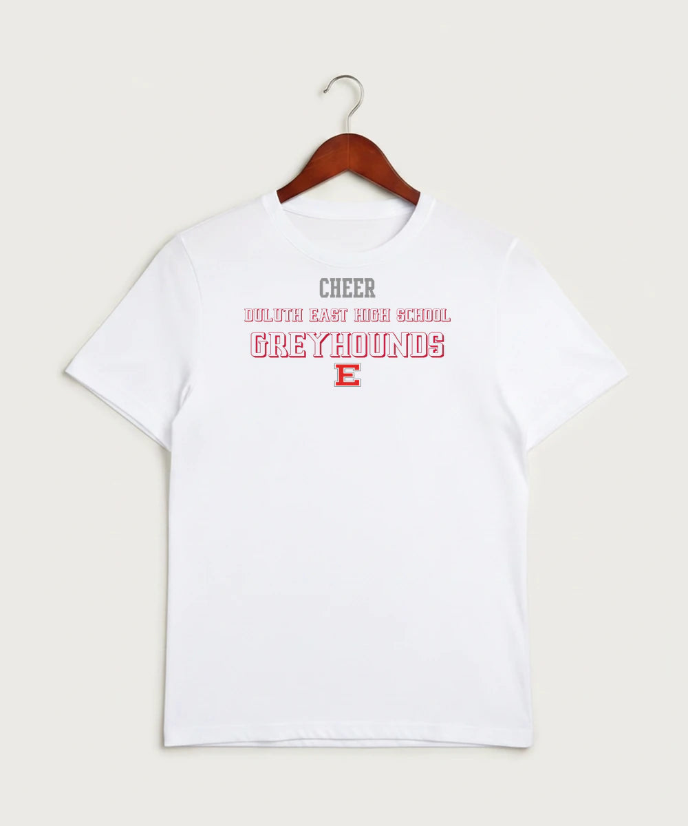 Duluth East High School Cheer (Coed) - White Sport-Tek PosiCharge Competitor Tee. ST350
