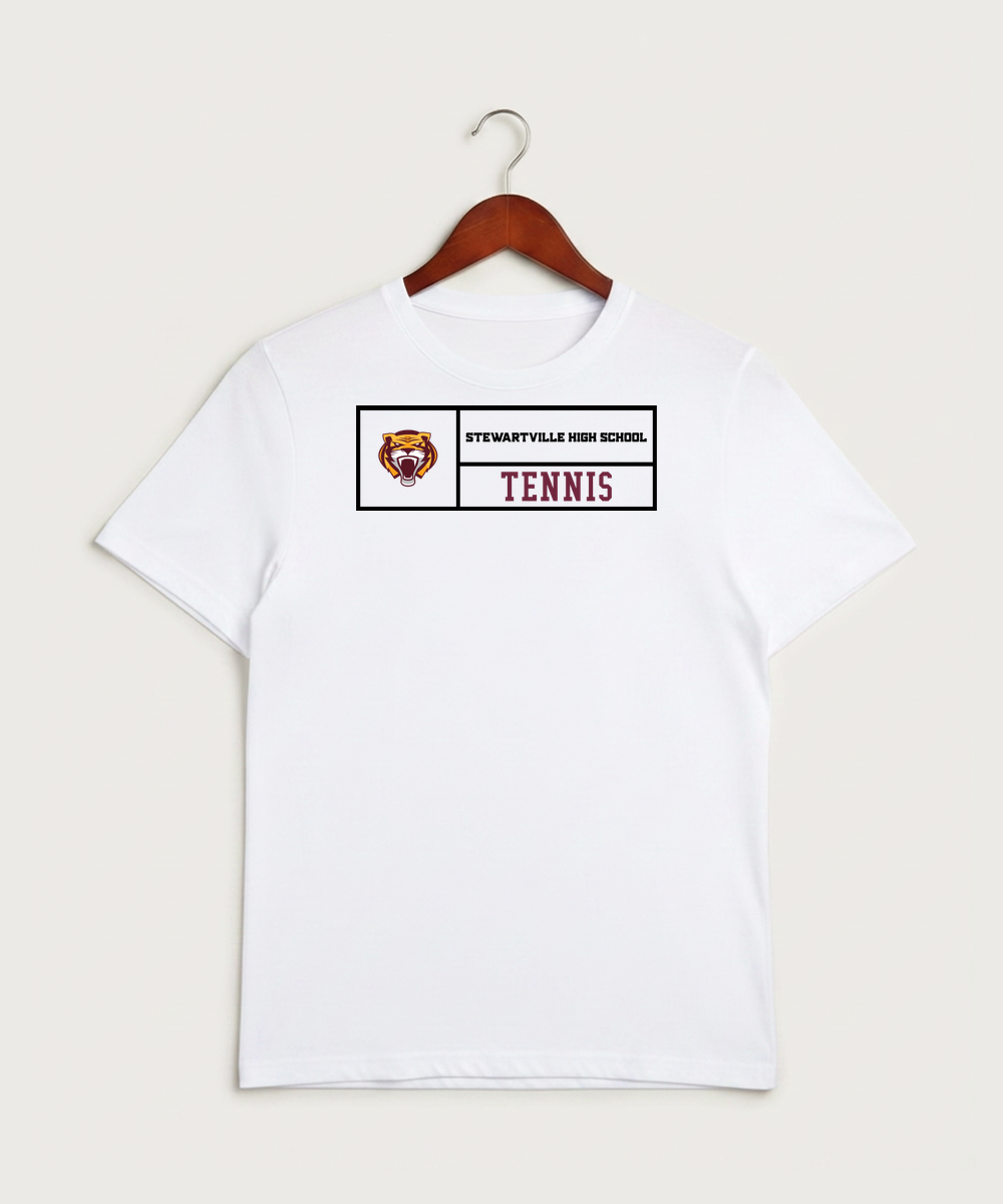 Stewartville High School Tennis (Coed) - White Sport-Tek PosiCharge Competitor Tee. ST350