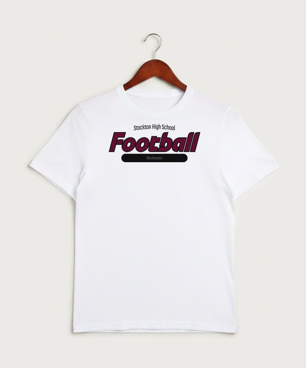 Stockton High School Football - White Sport-Tek PosiCharge Competitor Tee. ST350