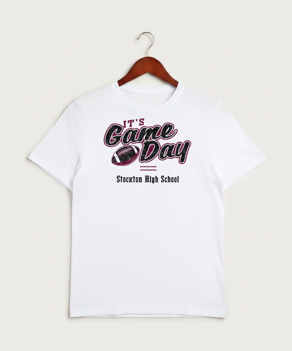 Stockton High School Football - White Sport-Tek PosiCharge Competitor Tee. ST350