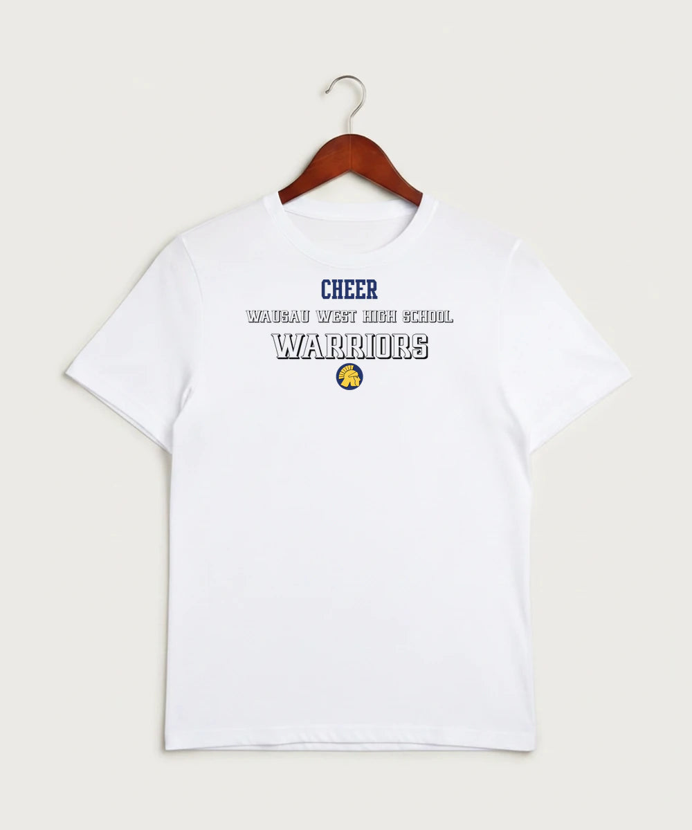 Wausau West High School Cheer - White Sport-Tek PosiCharge Competitor Tee. ST350