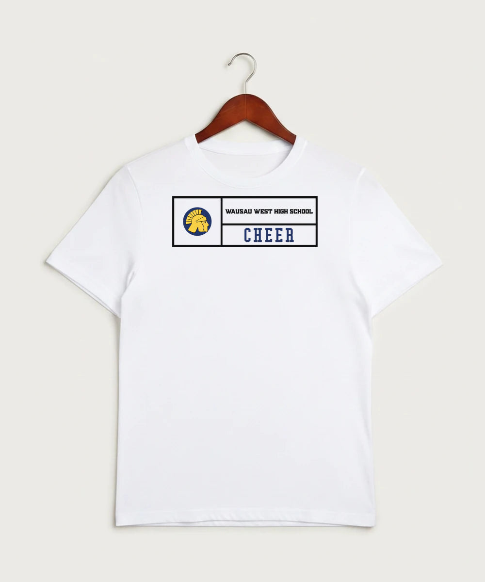 Wausau West High School Cheer - White Sport-Tek PosiCharge Competitor Tee. ST350