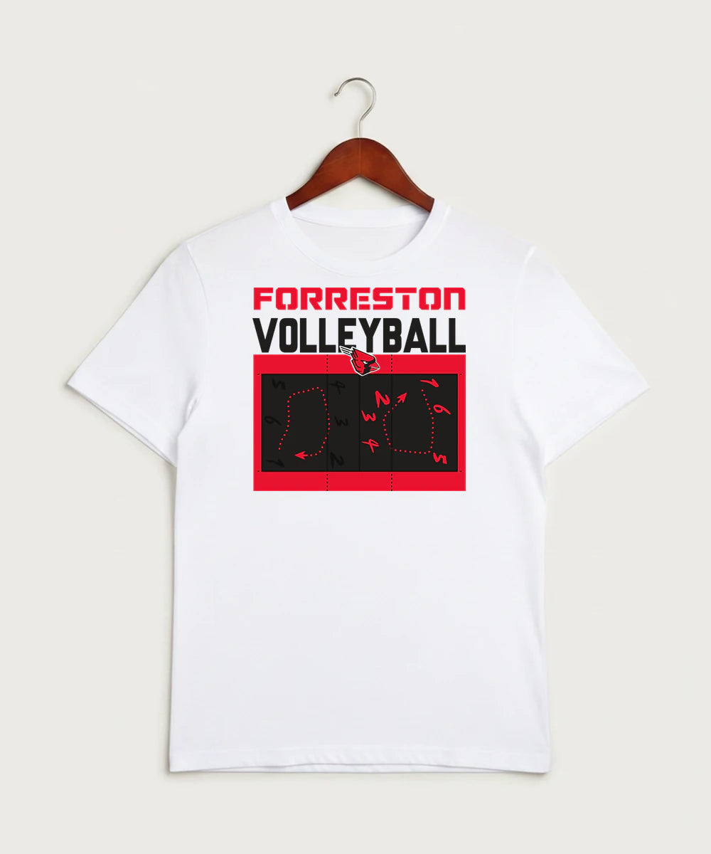 Forreston Volleyball - White Sport-Tek PosiCharge Competitor Tee. ST350