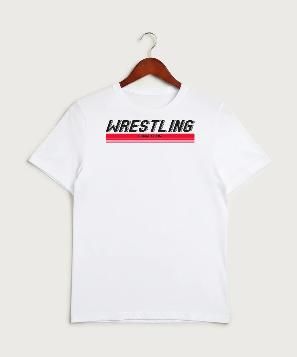 Forreston Wrestling - White Sport-Tek PosiCharge Competitor Tee. ST350