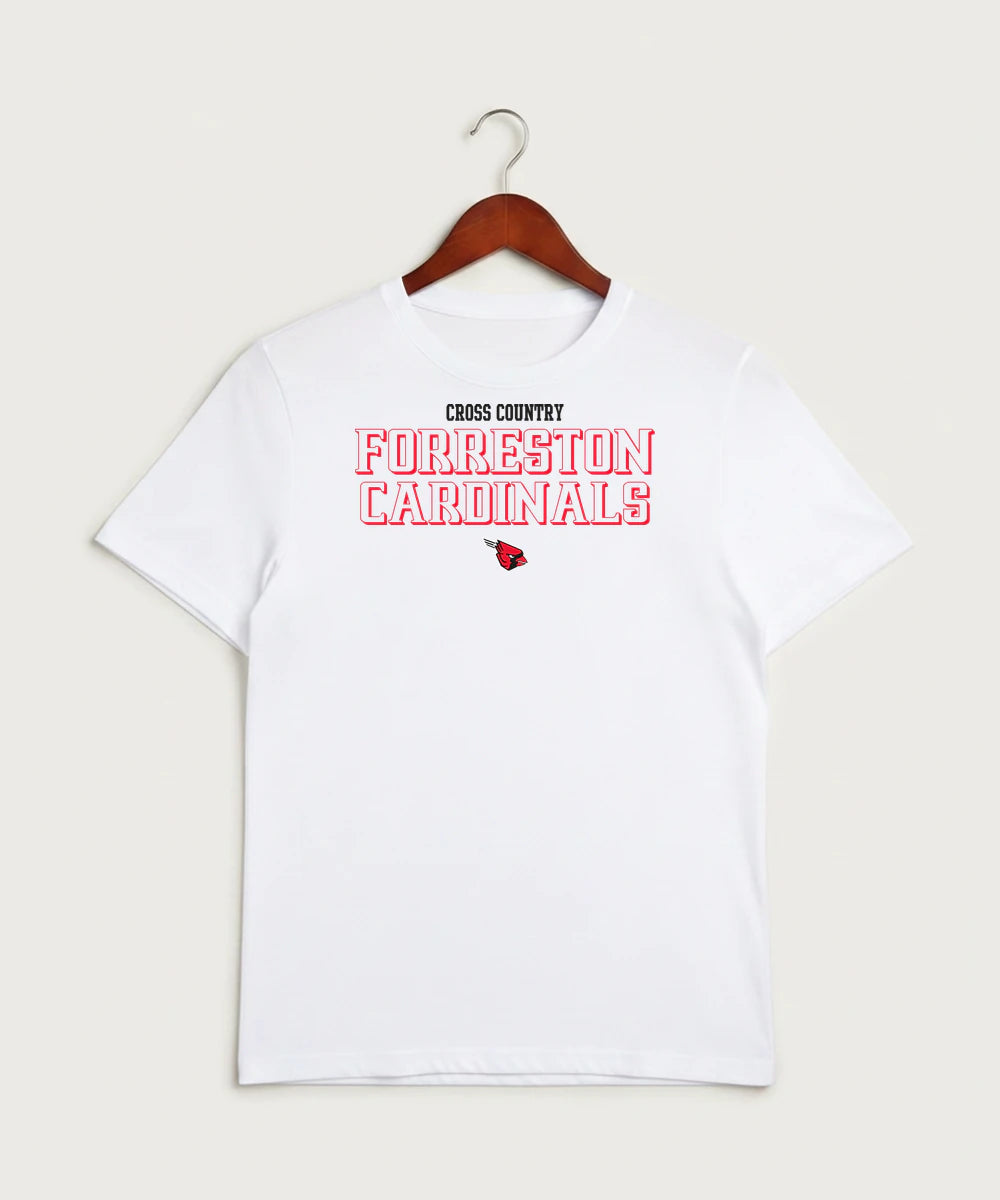 Forreston Cross Country - White Sport-Tek PosiCharge Competitor Tee. ST350