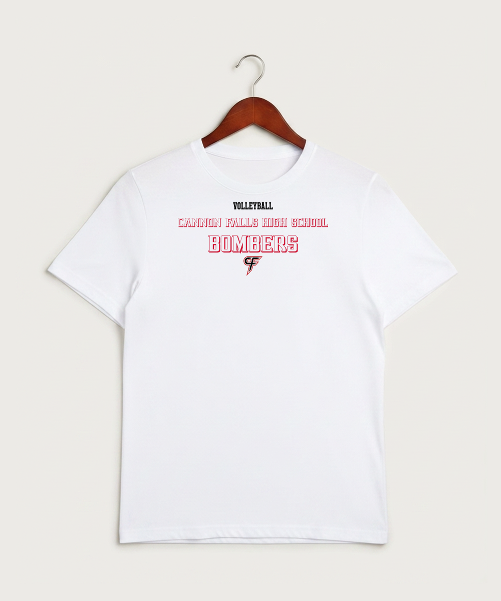 Cannon Falls High School Volleyball (Girls) - White Sport-Tek PosiCharge Competitor Tee. ST350