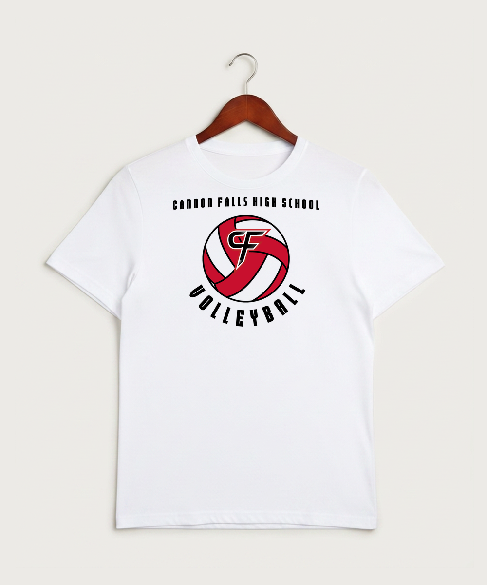 Cannon Falls High School Volleyball (Girls) - White Sport-Tek PosiCharge Competitor Tee. ST350