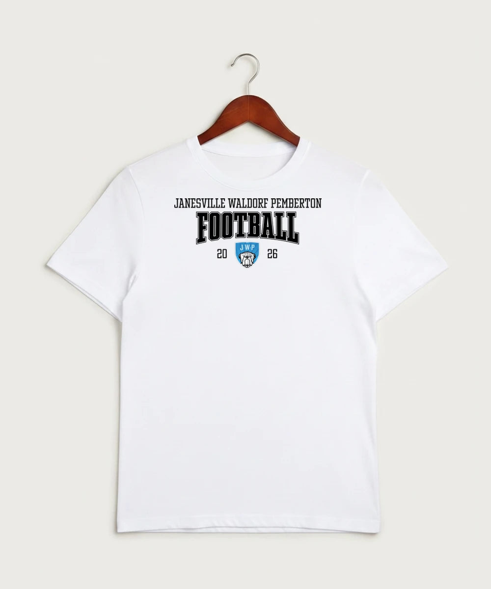 Janesville Waldorf Pemberton Football (Boys) - White Sport-Tek PosiCharge Competitor Tee. ST350
