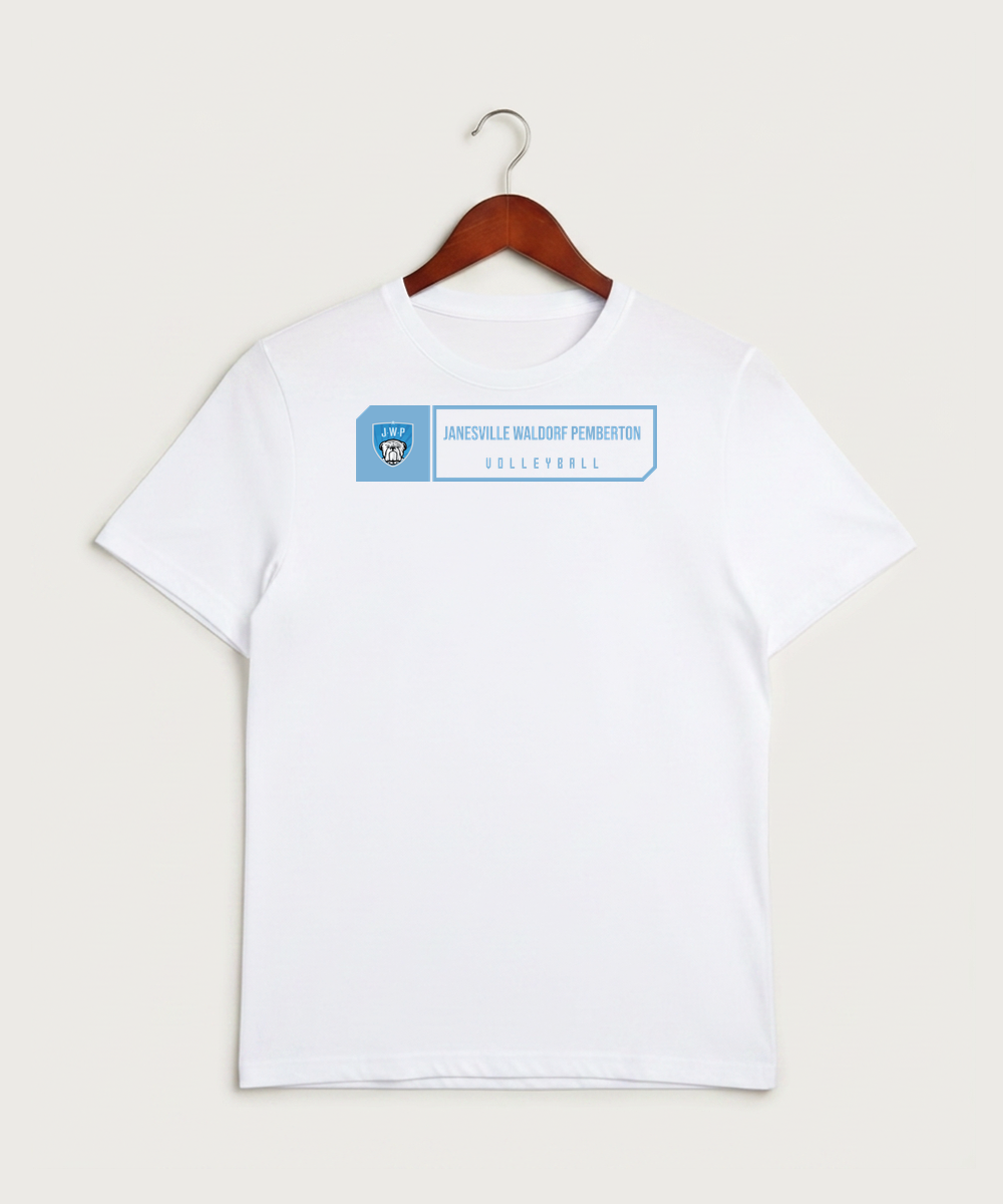 Janesville Waldorf Pemberton Volleyball (Girls) - White Sport-Tek PosiCharge Competitor Tee. ST350