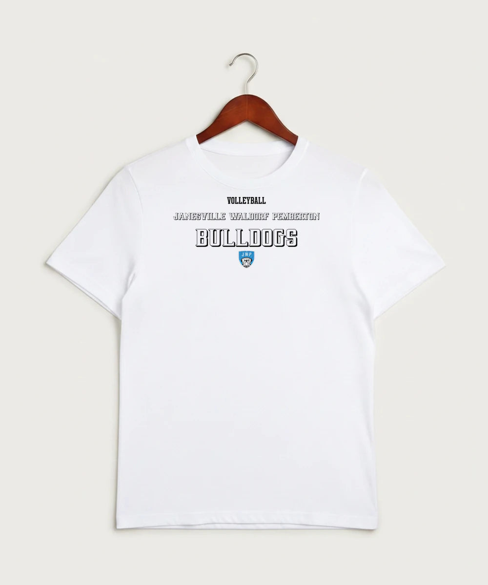Janesville Waldorf Pemberton Volleyball (Girls) - White Sport-Tek PosiCharge Competitor Tee. ST350