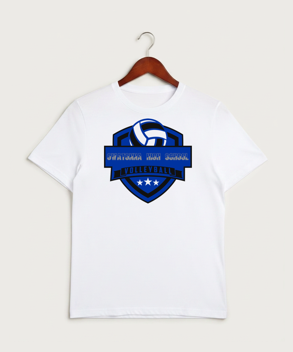 Owatonna High School Volleyball (Girls) - White Sport-Tek PosiCharge Competitor Tee. ST350