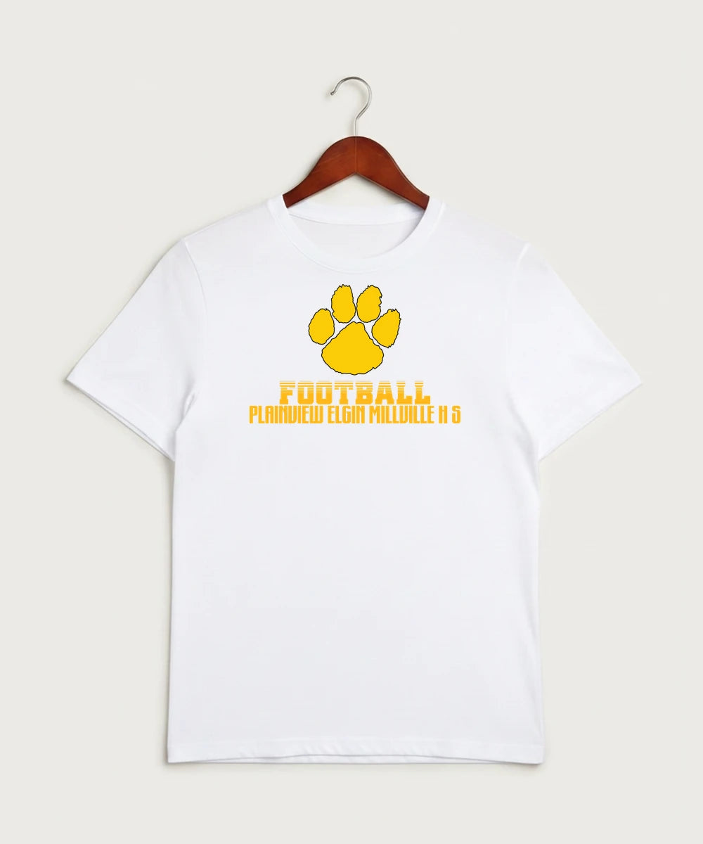 Plainview Elgin Millville H S Football (Boys) - White Sport-Tek PosiCharge Competitor Tee. ST350