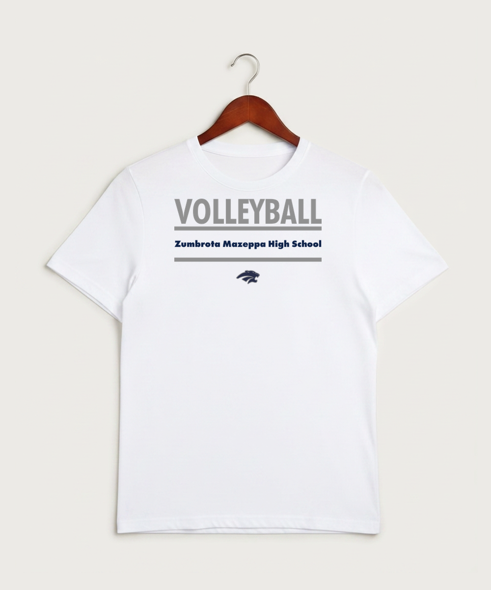 Zumbrota Mazeppa High School Volleyball (Girls) - White Sport-Tek PosiCharge Competitor Tee. ST350