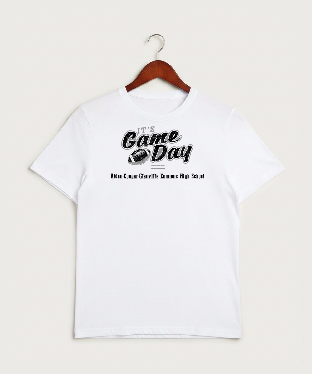 Alden-Conger-Glenville Emmons High School Football (Boys) - White Sport-Tek PosiCharge Competitor Tee. ST350