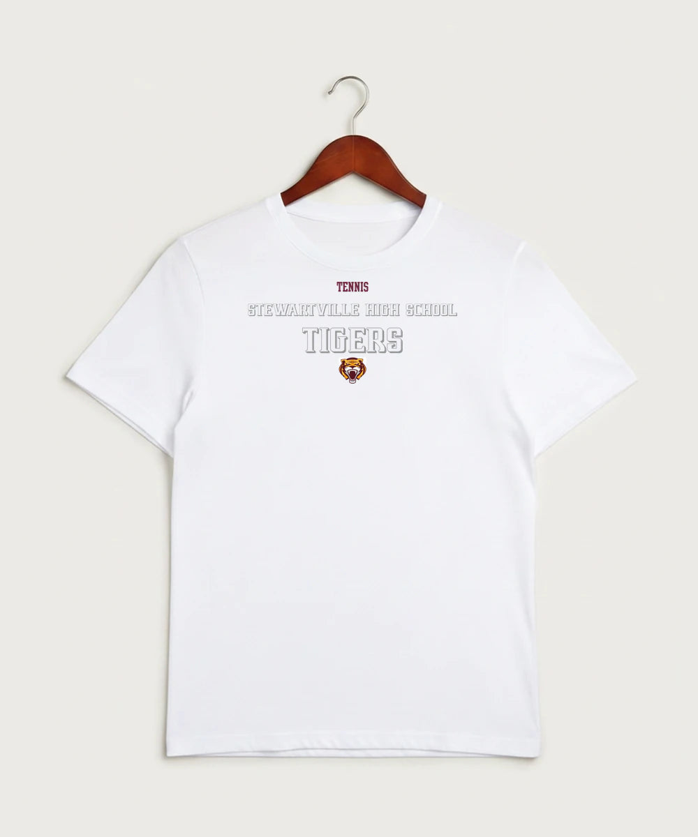 Stewartville High School Tennis (Coed) - White Sport-Tek PosiCharge Competitor Tee. ST350