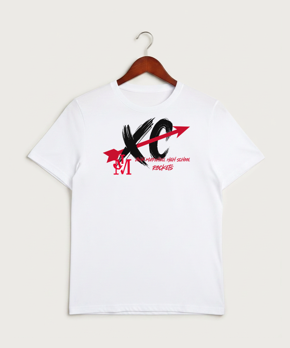 John Marshall High School Cross Country (Coed) - White Sport-Tek PosiCharge Competitor Tee. ST350