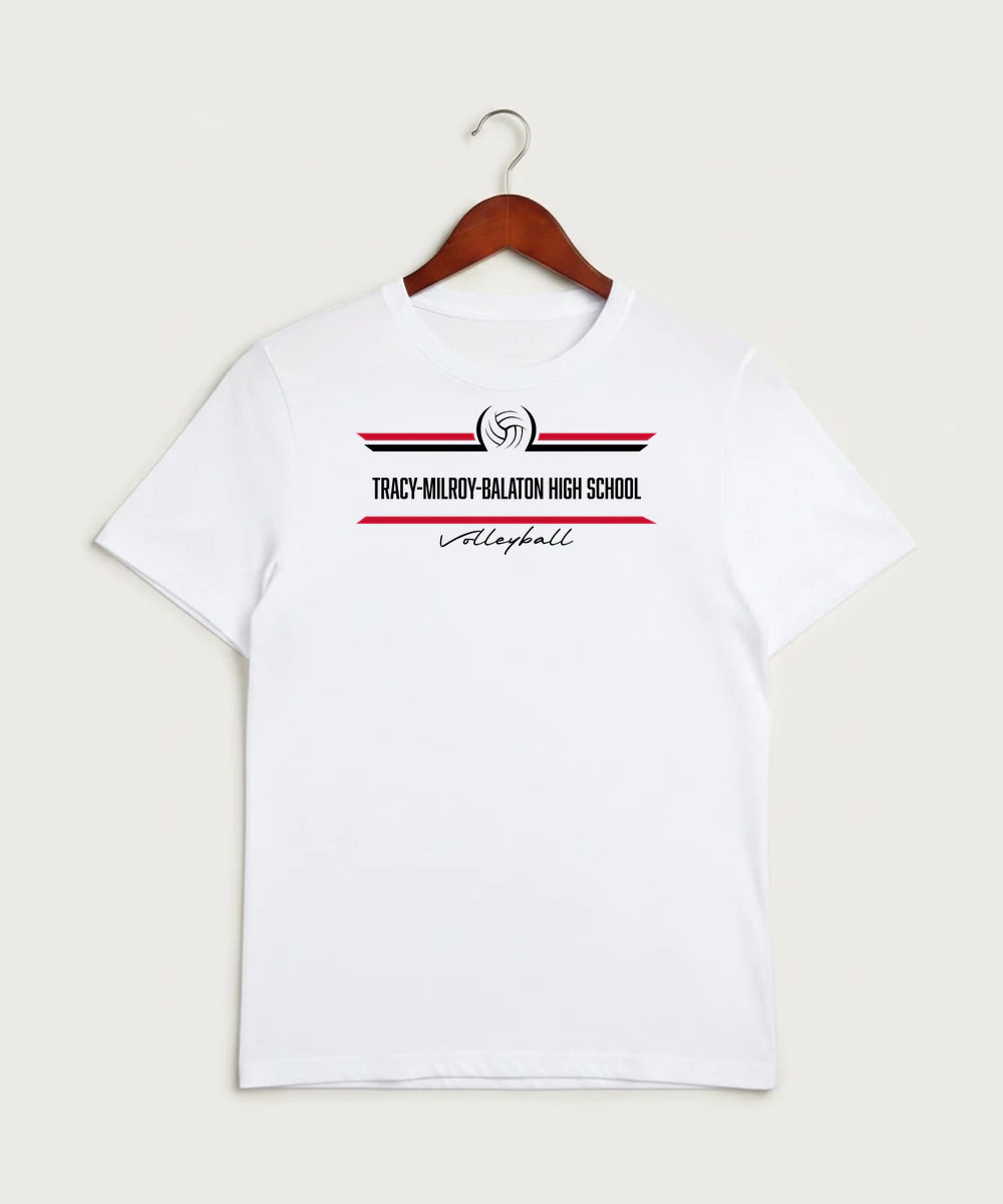 Tracy-Milroy-Balaton High School Volleyball (Girls) - White Sport-Tek PosiCharge Competitor Tee. ST350