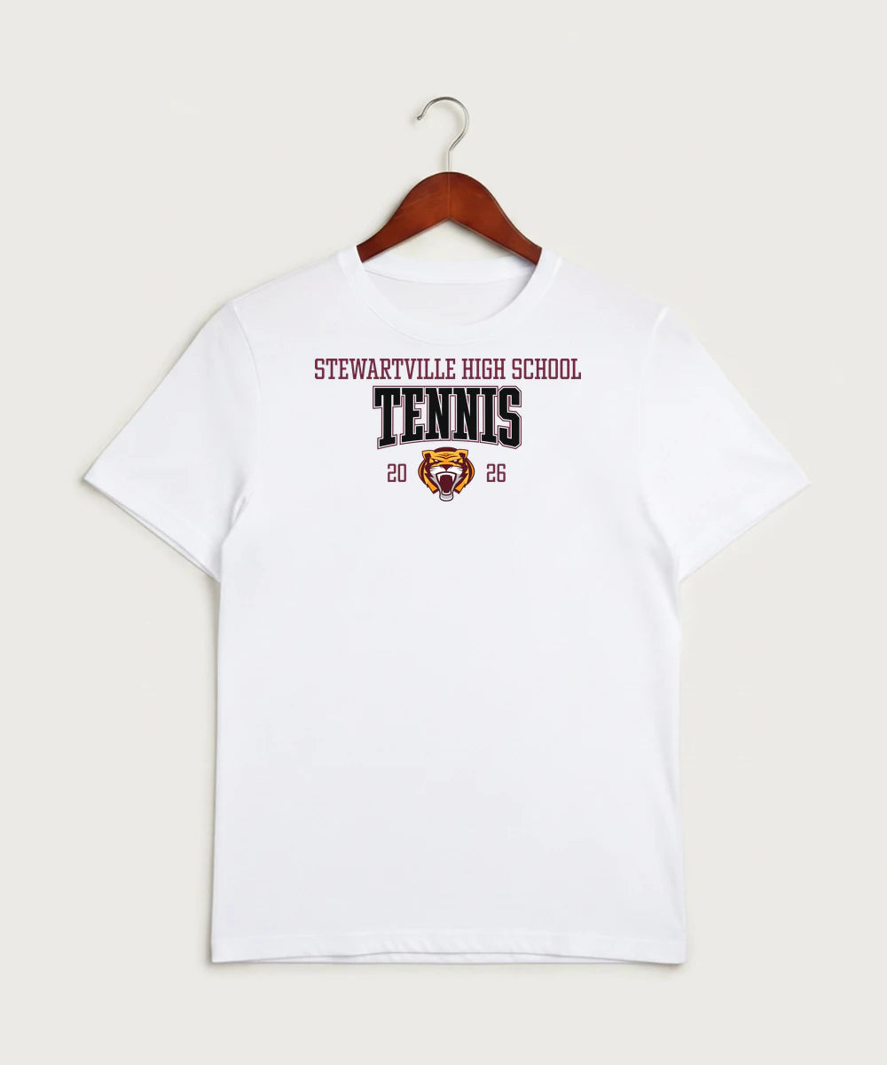 Stewartville High School Tennis (Coed) - White Sport-Tek PosiCharge Competitor Tee. ST350